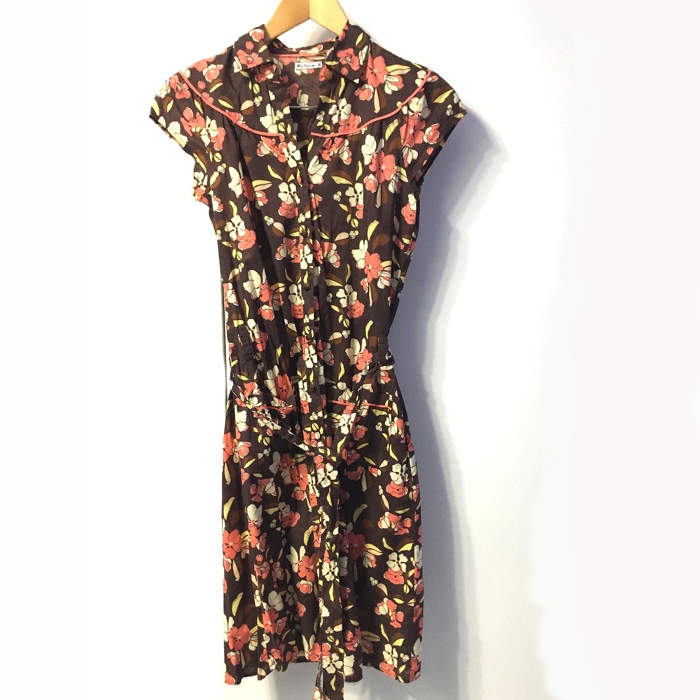 Ben Sherman floral cotton button down dress